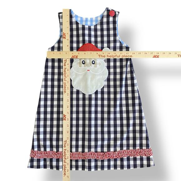 Girls Reversible Holiday Dress Santa Christmas Pumpkin Fall Outfit Size 6 - Picture 2 of 5